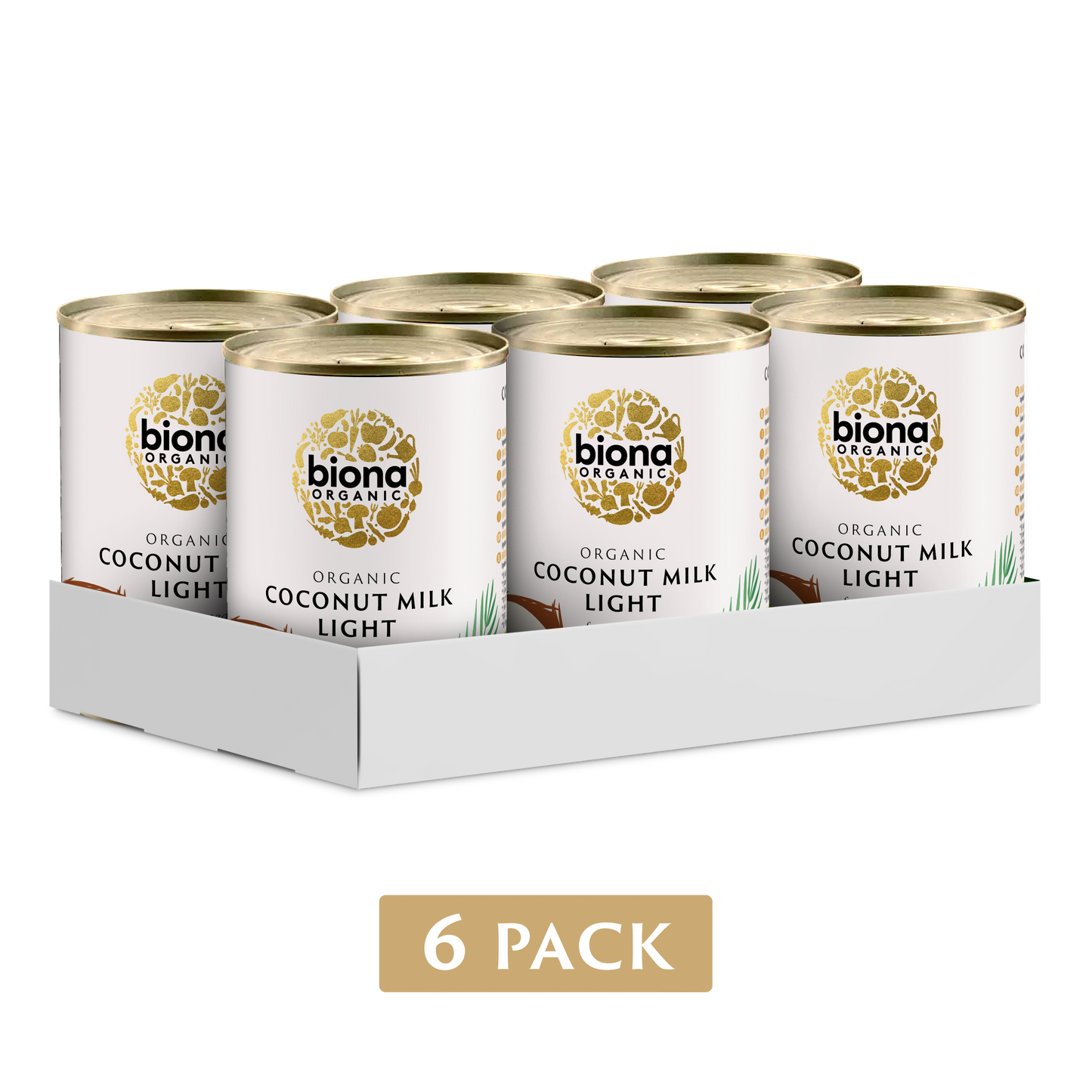 COCONUT MILK LIGHT - 9% FAT - 6 PACK