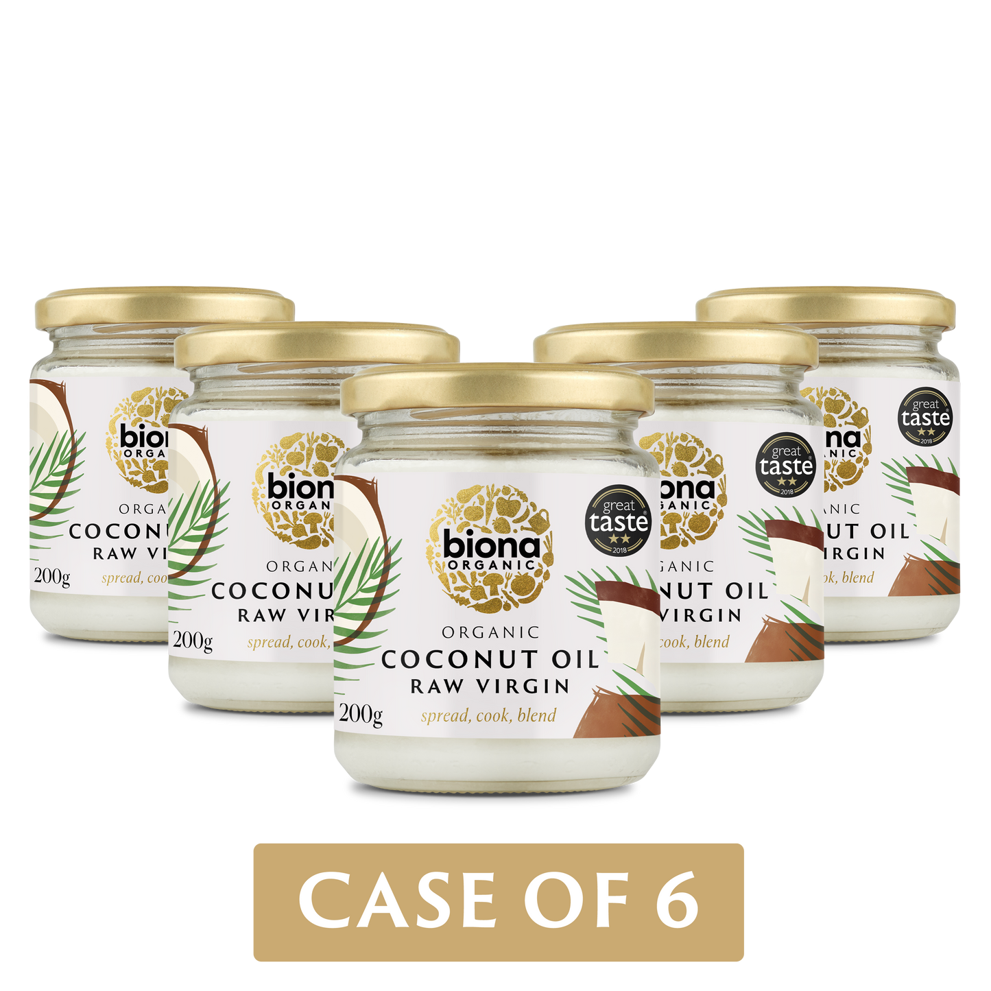 RAW VIRGIN COCONUT OIL - 6 PACK