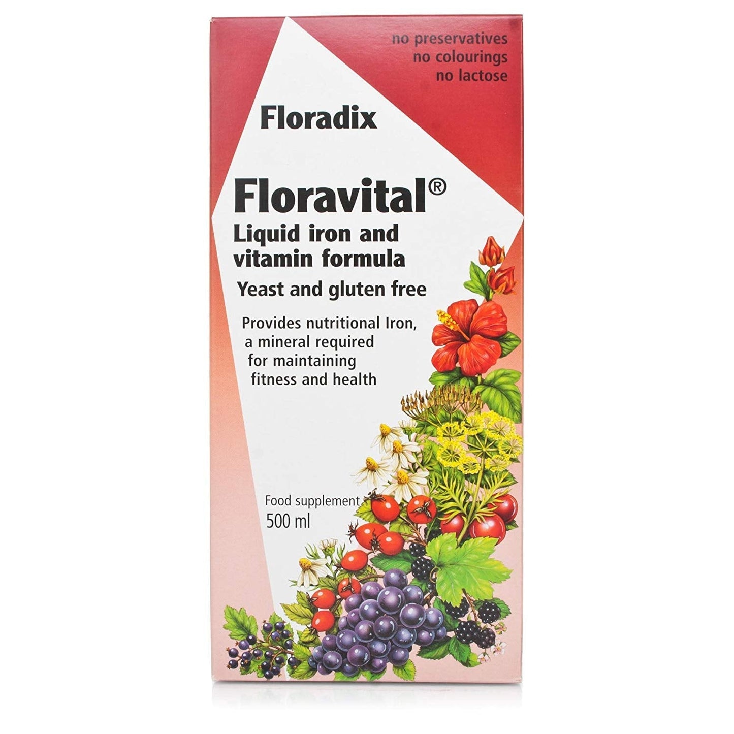 Floravital Yeast & gluten free liquid iron formula