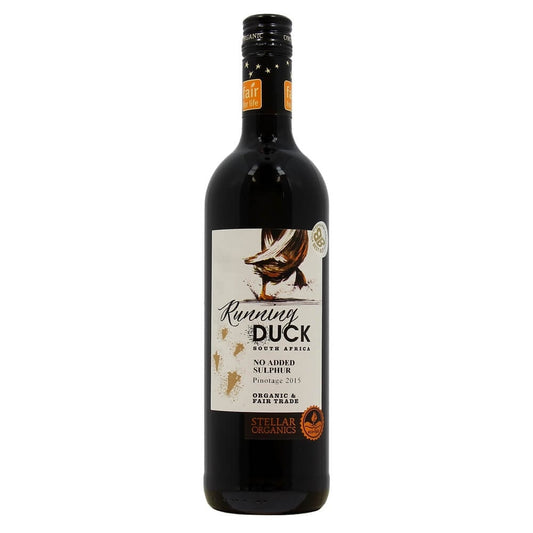 Pinotage 'Running Duck' NO SULPHUR ADDED, South Africa Organic Red Wine