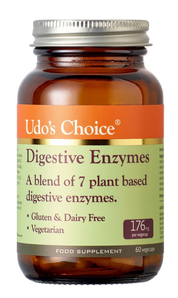 Digestive Enzyme 60 Caps contain plant based enzymes.