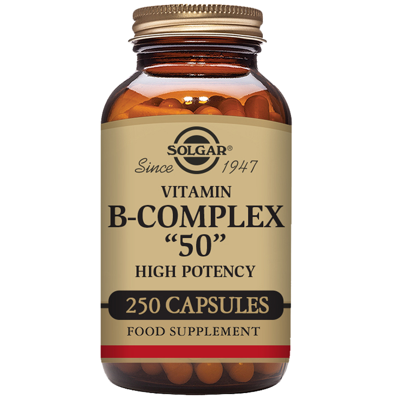 Vitamin B-Complex ''50'' High Potency Vegetable Capsules