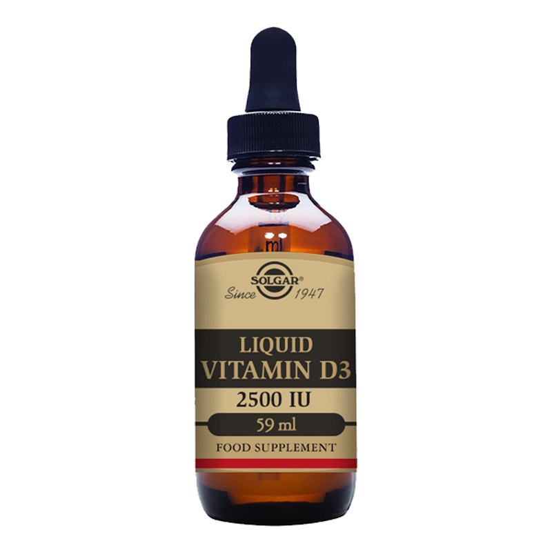 Liquid Vitamin D3 2500 IU (62.5 mcg) - Natural Orange Flavour - 59ml