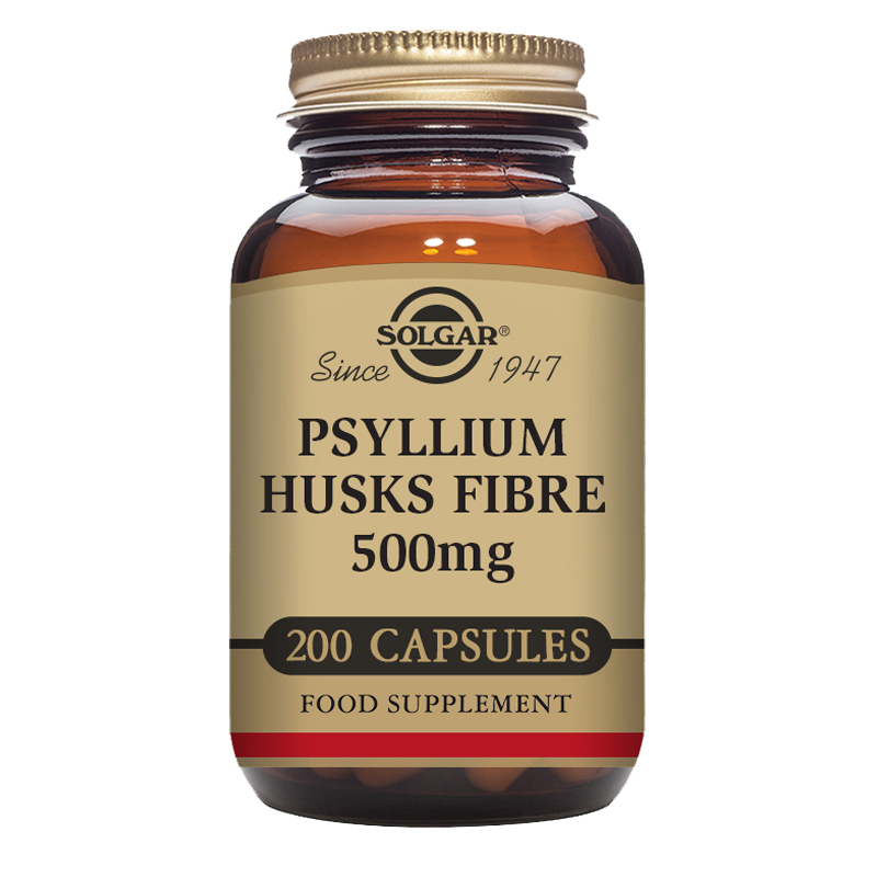 Psyllium Husks Fibre 500 mg Vegetable Capsules - Pack of 200