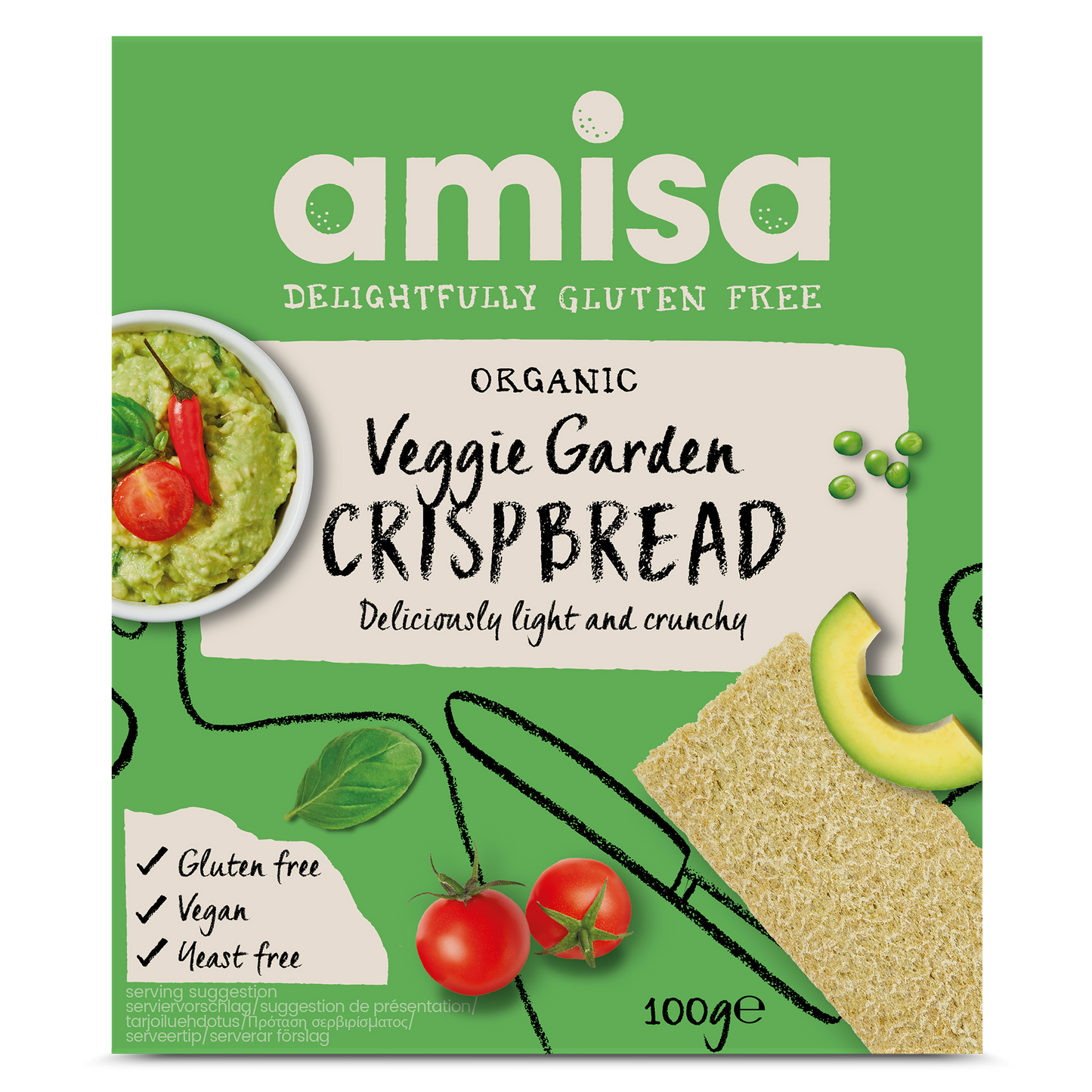 GLUTEN FREE VEGGIE GARDEN CRISPBREAD