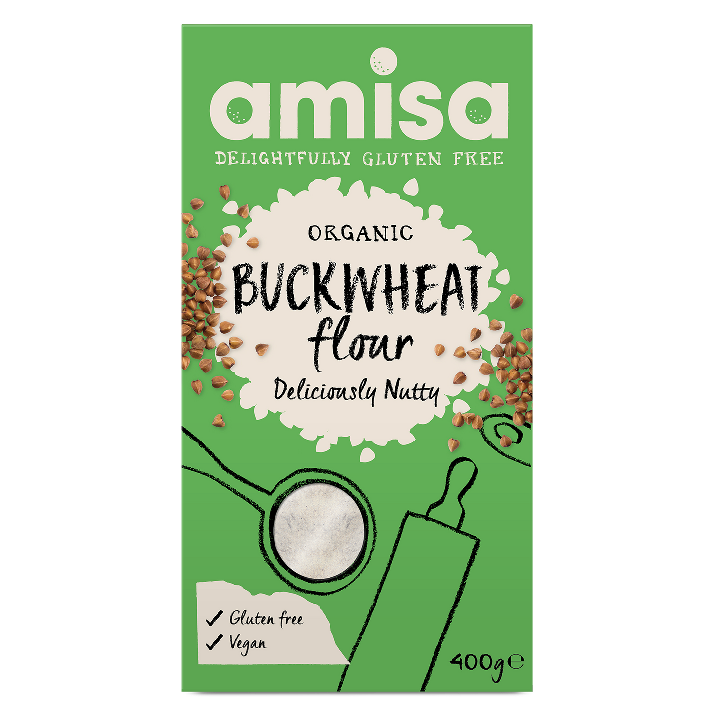 GLUTEN FREE BUCKWHEAT FLOUR (FINE MILLED)