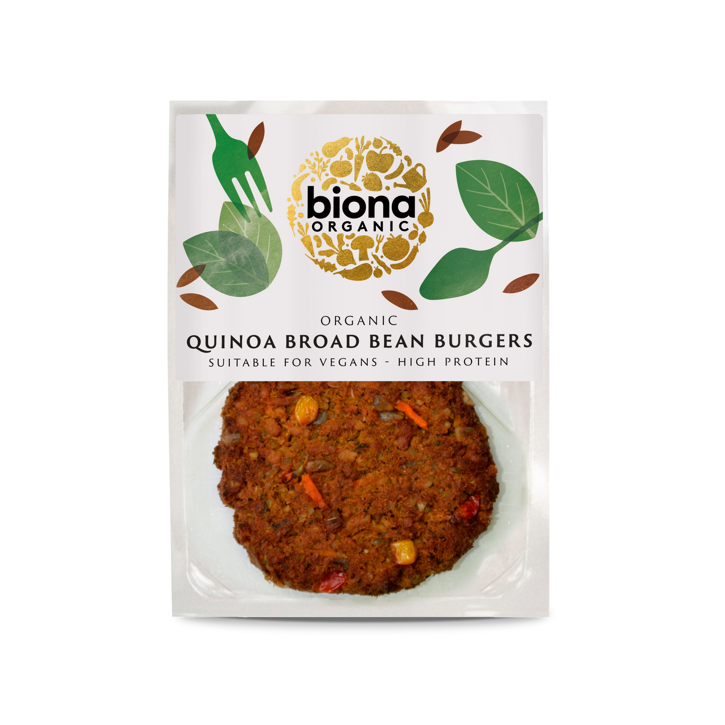 QUINOA BROAD BEAN BURGERS