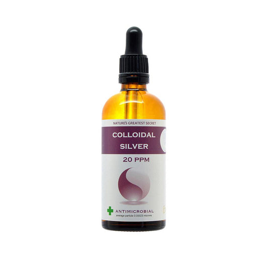 20ppm Enhanced Colloidal Silver 100ml Dropper - pH 9.0