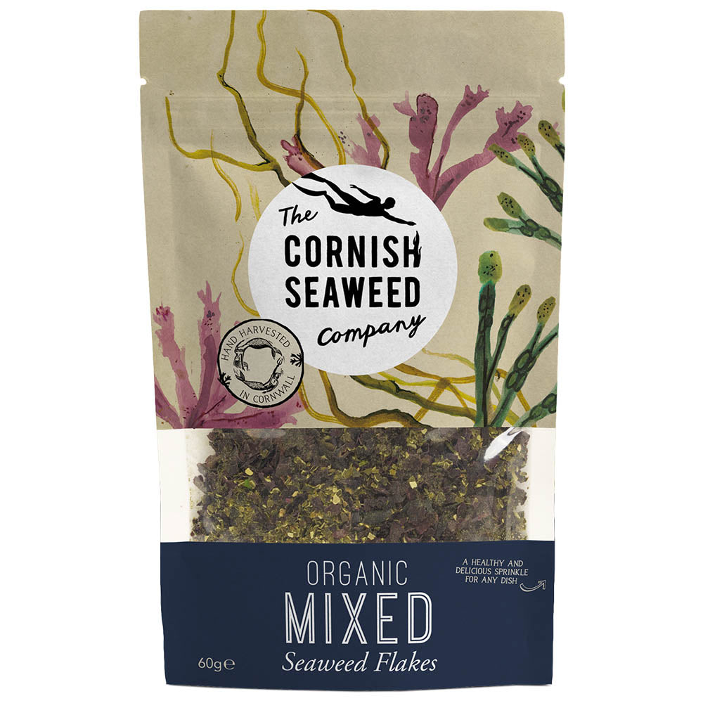 A hearty mix of organic seaweed flakes. 60g