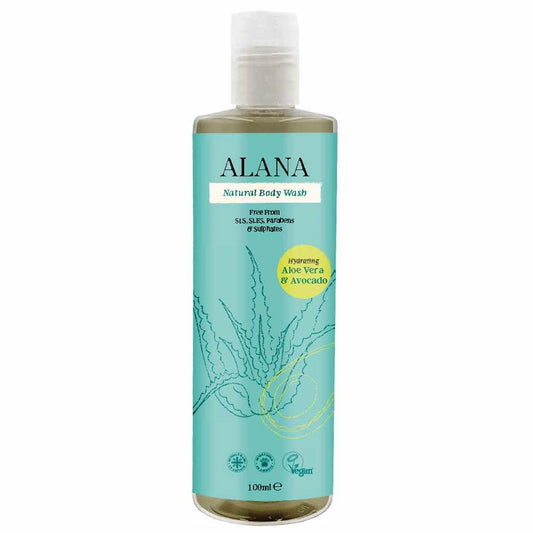 Aloe and Avocado Body Wash 100ml Travel Bottle