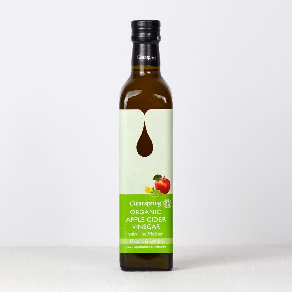 Organic Apple Cider Vinegar with the Mother - Matcha & Lemon