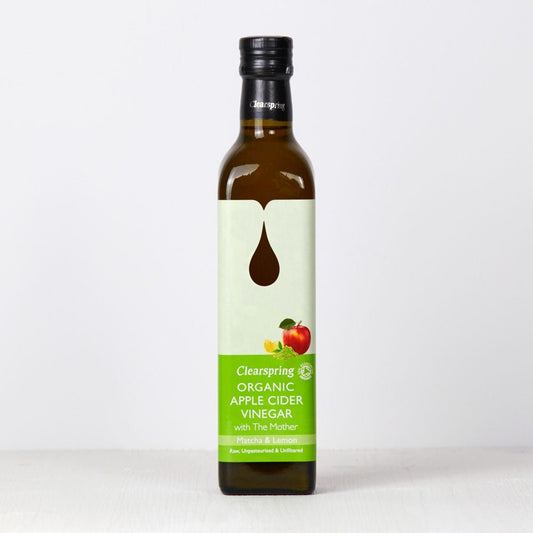 Organic Apple Cider Vinegar with the Mother - Matcha & Lemon (6 Pack)