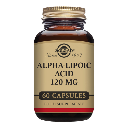 Alpha-Lipoic Acid 120 mg Vegetable Capsules - Pack of 60