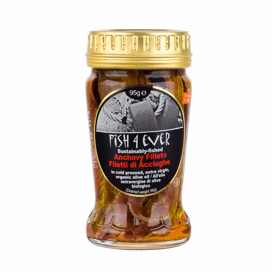 Anchovies in Organic Olive Oil 95g