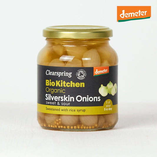 Bio Kitchen Organic / Demeter Silverskin Onions - Sweet & Sour (Pickled)