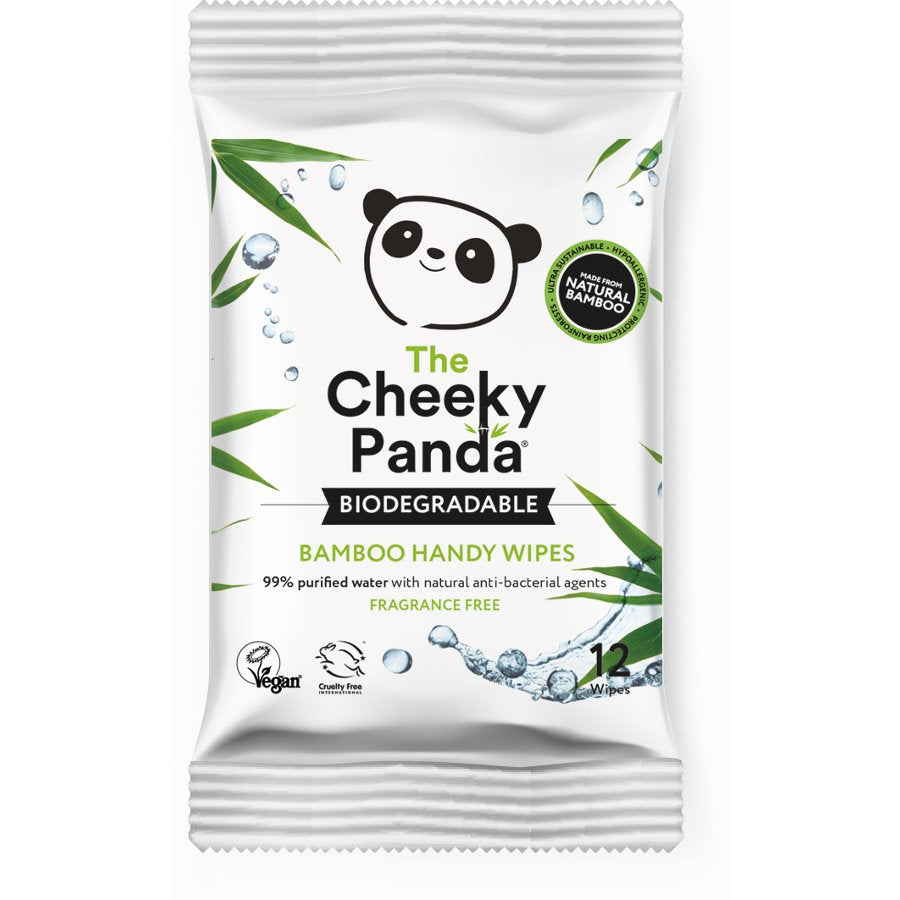 Biodegradable Bamboo Handy Wipes 12 Wipes