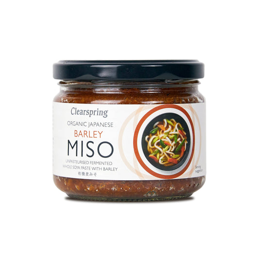 Organic Japanese Barley Miso Paste - Unpasteurised 300g