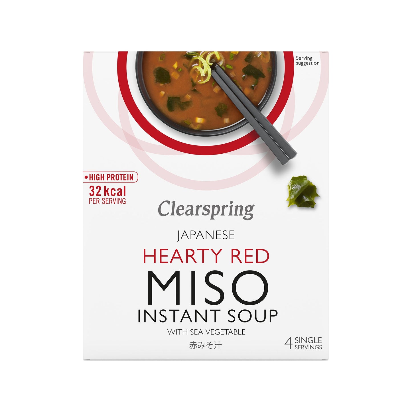 Instant Miso Soup Hearty Red with Sea Vegetable 40g