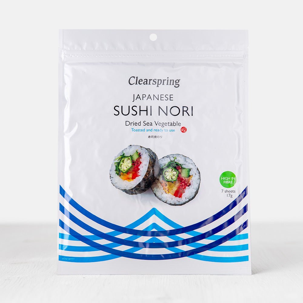 Japanese Sushi Nori - Dried Sea Vegetable (Toasted) (8 Pack)