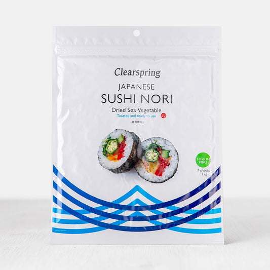 Japanese Sushi Nori - Dried Sea Vegetable (Toasted) (8 Pack)