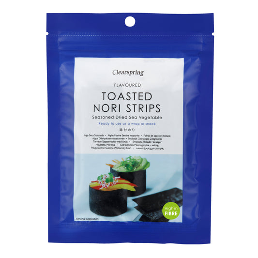 Japanese Flavoured Toasted Nori Strips - Dried Sea Vegetable 13.5g