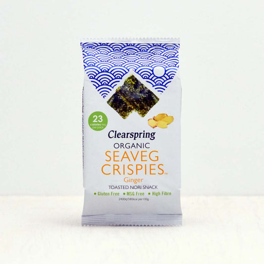 Organic Seaveg Crispies - Ginger (Crispy Seaweed Thins)