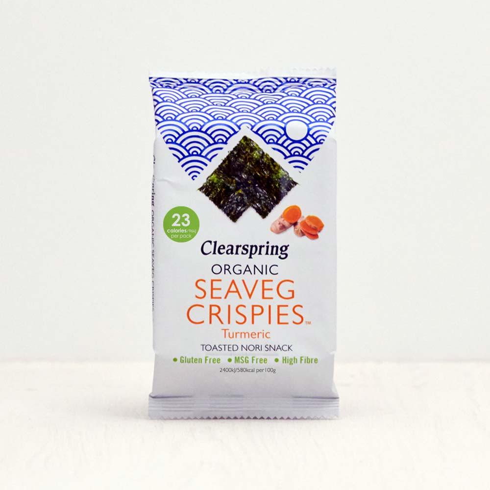 Organic Seaveg Crispies - Turmeric (Crispy Seaweed Thins)