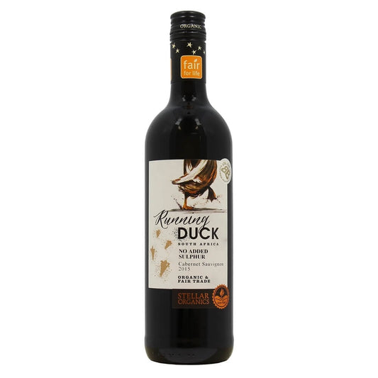 Cabernet 'Running Duck' NO SULPHUR ADDED, South Africa Orgainc Red Wine