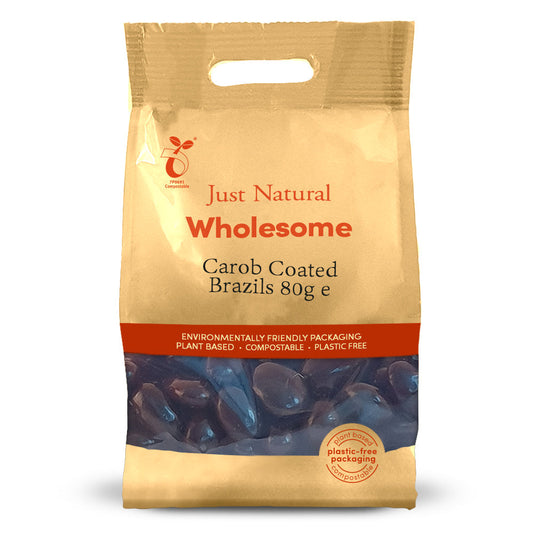 Carob Brazil Nuts 80g