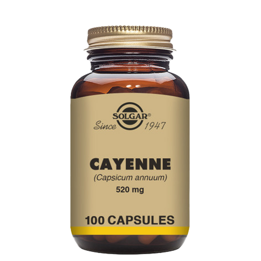 Cayenne 520 mg Vegetable Capsules - Pack of 100