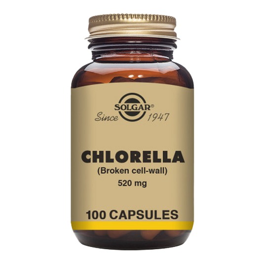Chlorella 520 mg Vegetable Capsules - Pack of 100