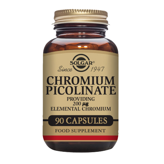 Chromium Picolinate 200 mcg Vegetable Capsules - Pack of 90