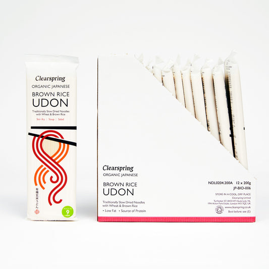 Organic Japanese Brown Rice Udon Noodles (12 Pack)