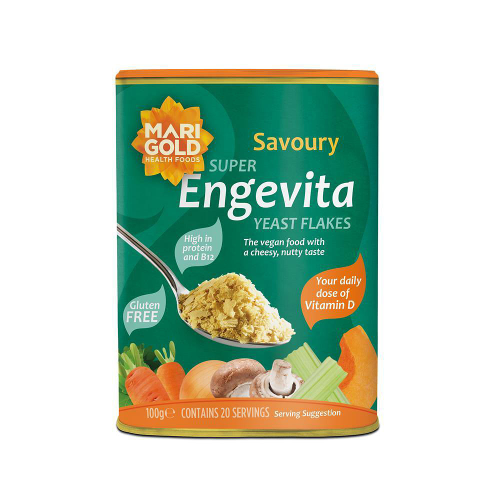 Engevita Nutritional Yeast Flakes with B12 & Vit D 100g