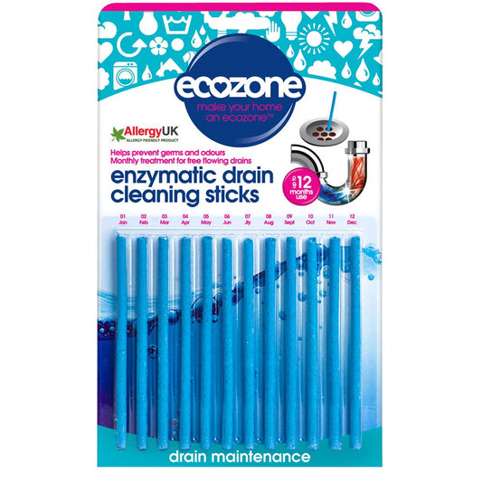 Enzymatic Drain Cleaning Sticks 12 pack