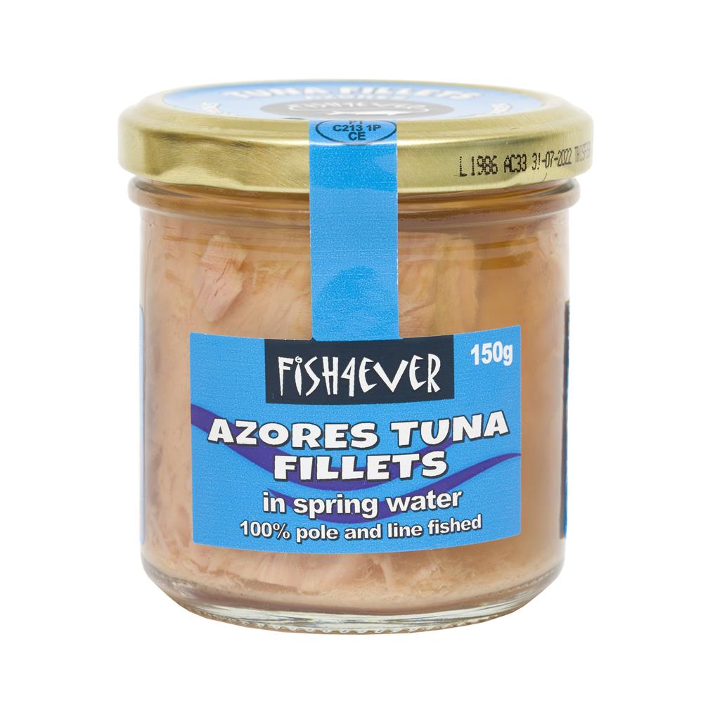 Fish4Ever Azores Tuna Fillets in Spring Water (jar) 150g