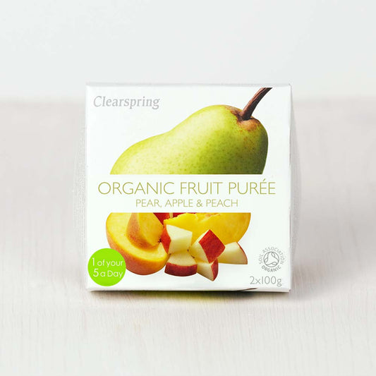 Organic Fruit Purée - Pear, Apple & Peach