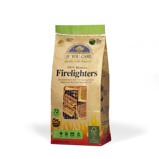 Firelighters. Non toxic wood and vegetable 72 pieces