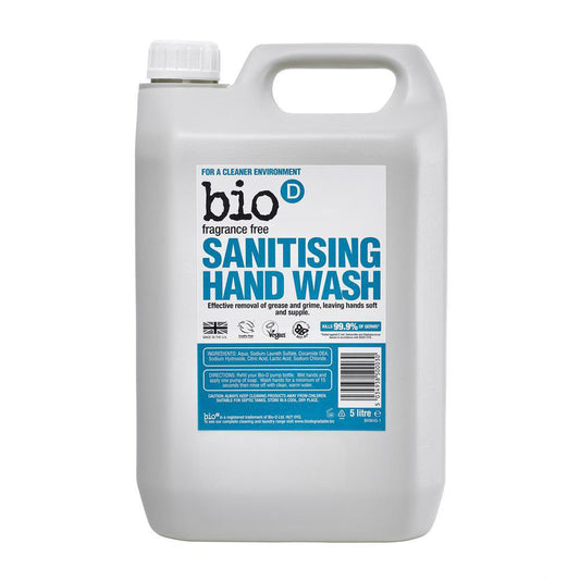 Fragrance Free Sanitising Hand Wash 5 Litre