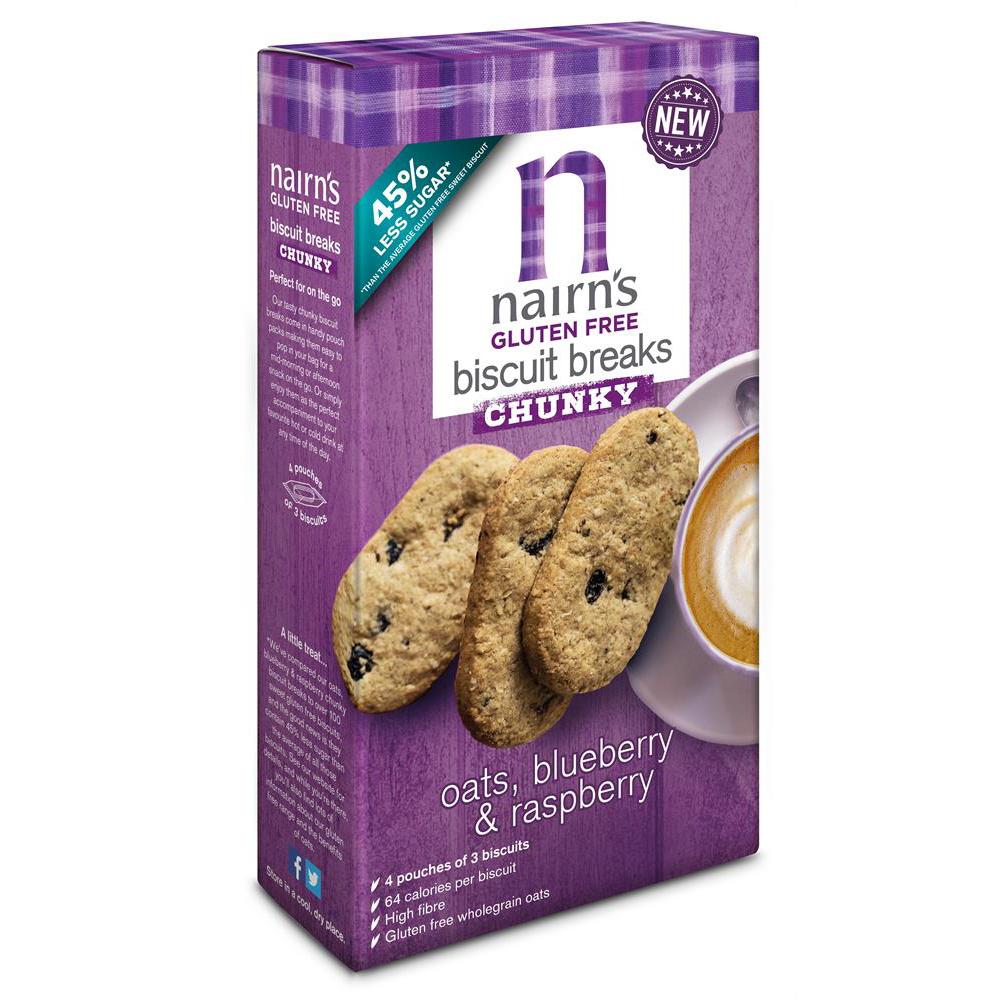 Gluten Free Blueberry & Raspberry Biscuit Break Chunky 160g