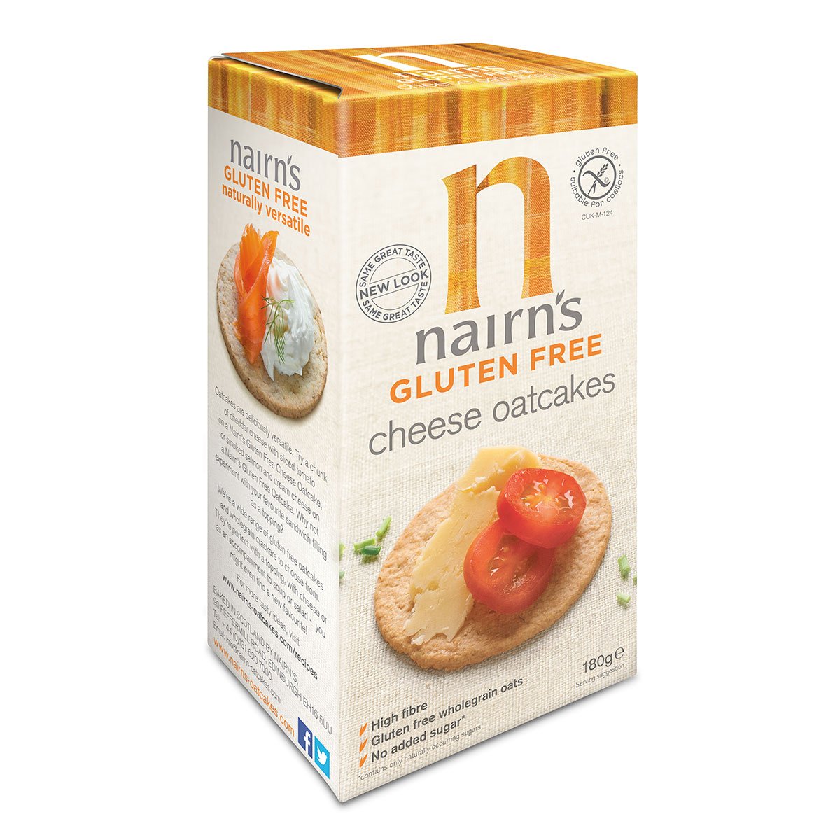 Gluten Free Cheese Oatcakes 180g