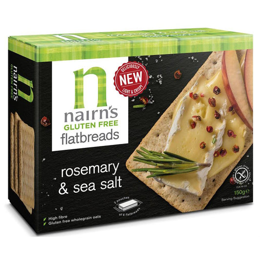 Gluten Free Flat Bread Rosemary & Sea Salt 150g