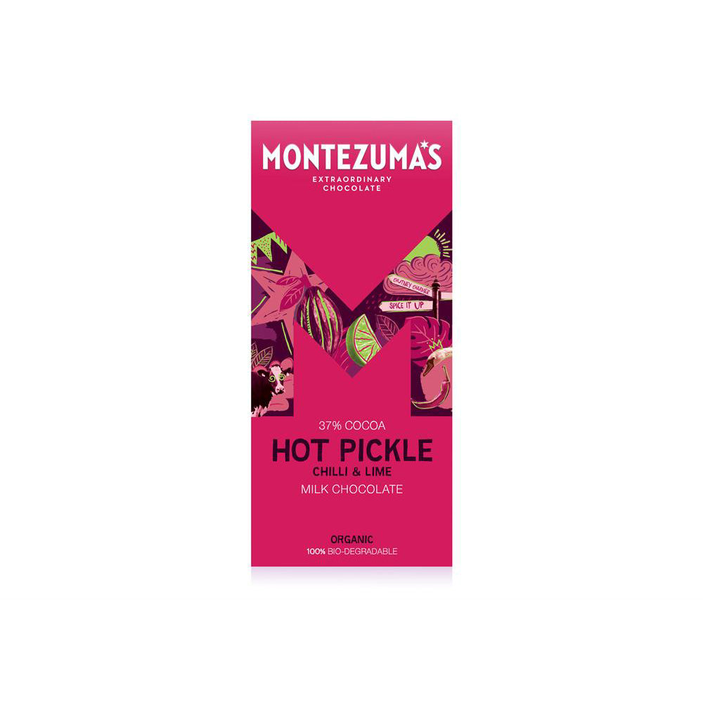 Hot Pickle Organic Milk with Lime & Chilli 90g Bar