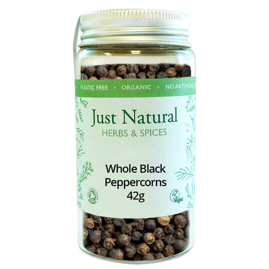 Peppercorns Black (Glass Jar) 60g