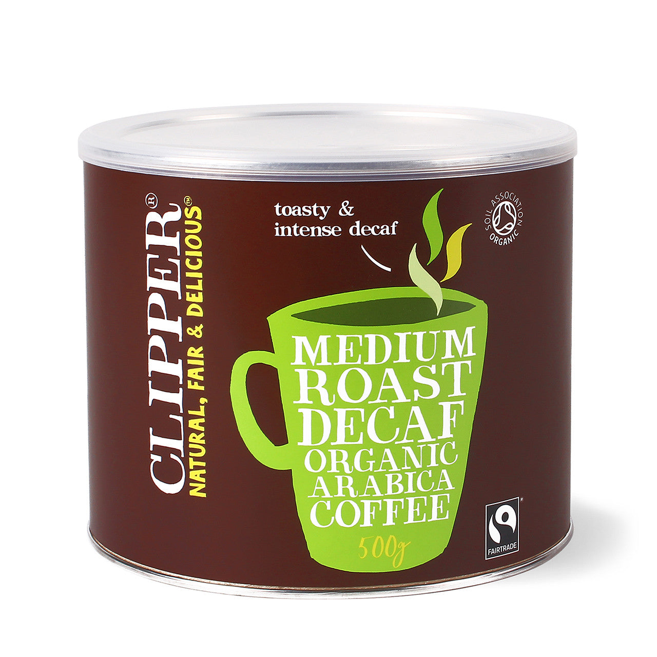 Fairtrade Organic Medium Roast Arabica Decaf Coffee 500g