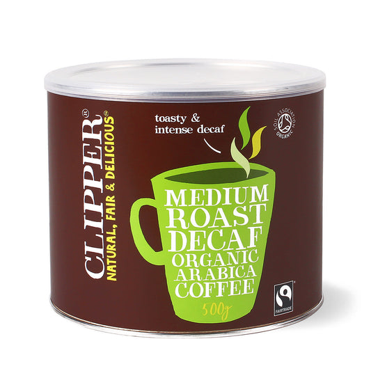 Fairtrade Organic Medium Roast Arabica Decaf Coffee 500g