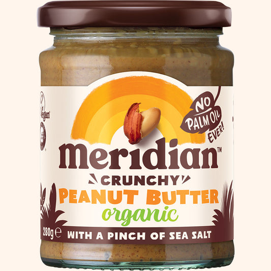 Organic Crunchy Peanut Butter with a pinch of salt 280g