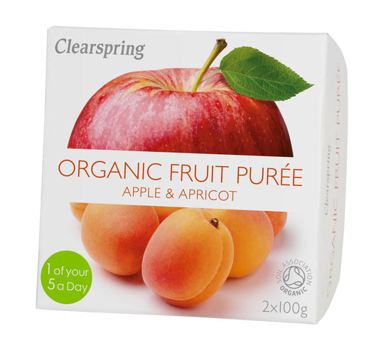 Organic Fruit Purée - Apple & Apricot (2x100g)