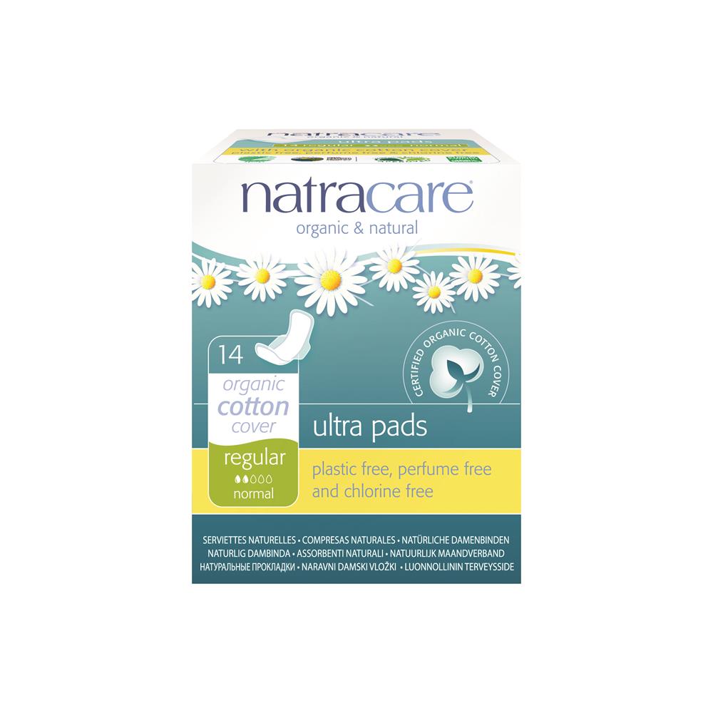 Natural Ultra Pads Regular with wings x 14