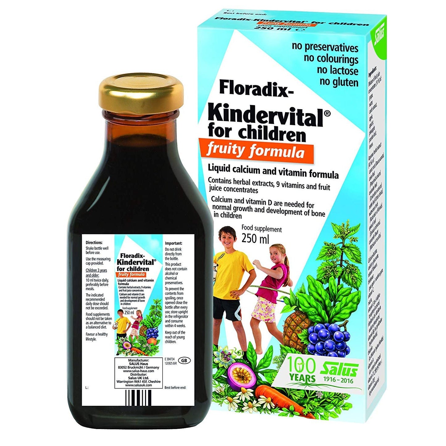 New Improved Kindervital for Children Fruity Formula 250ml